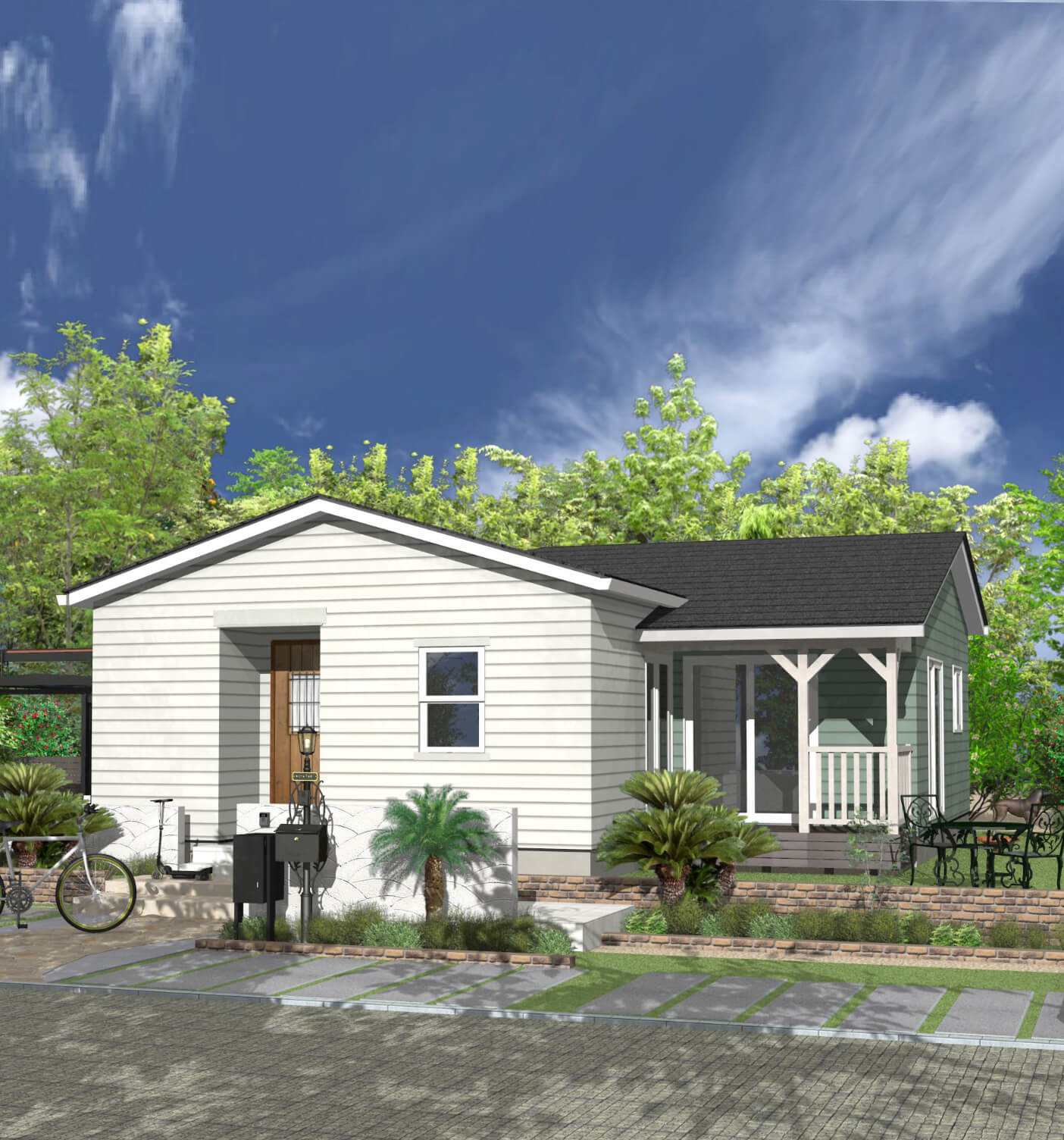 Designed Flat House 個性的でおしゃれな平屋住宅