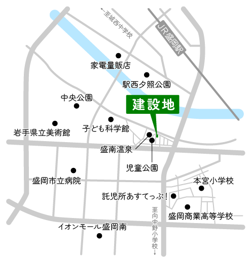 周辺地図 本宮3丁目