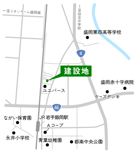 周辺地図 津志田西2丁目